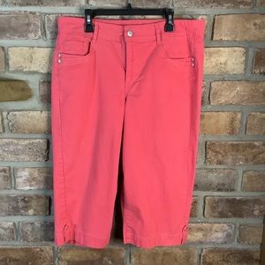 BANDOLINO “Brady” Coral Capris